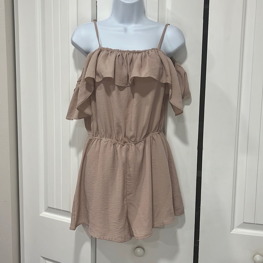 Haute Monde nude pink romper
